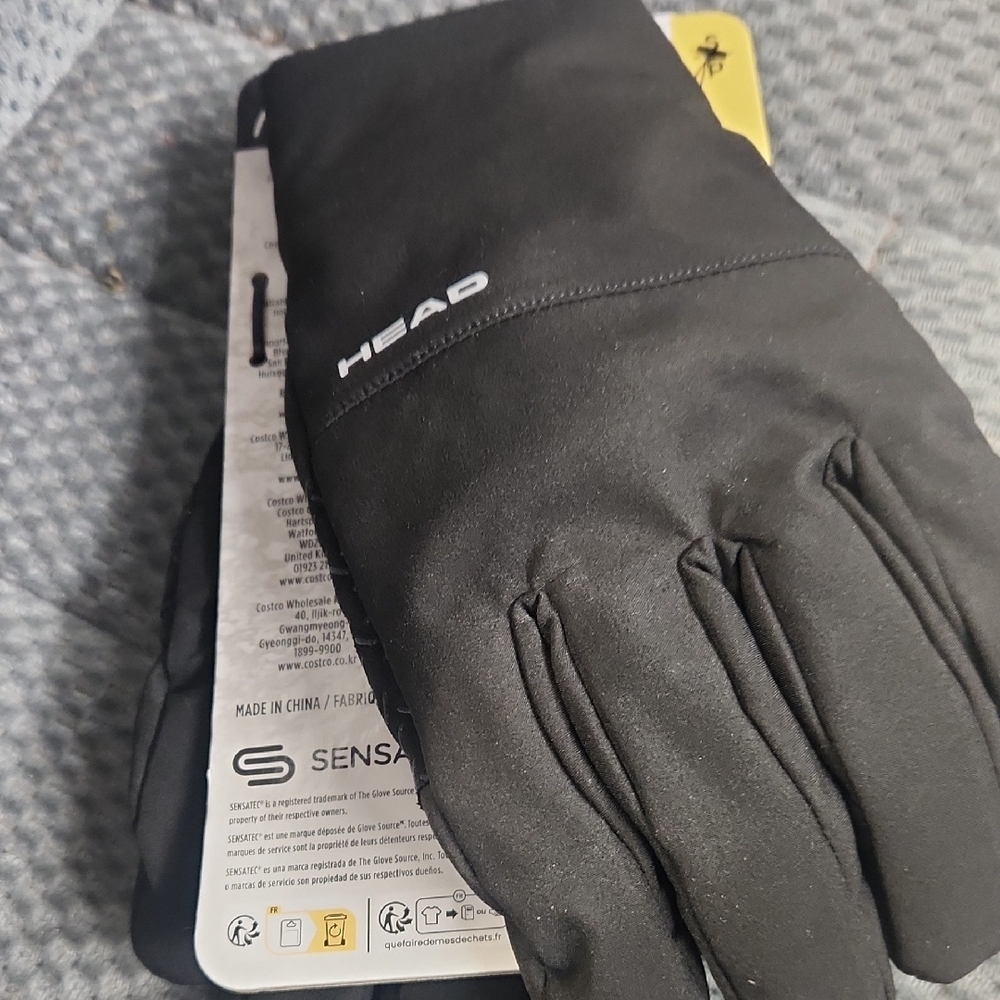 HEAD Black Sensatec Gloves